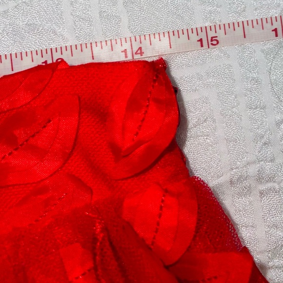 Anthropologie | Sunday in Brooklyn | Midi Skirt | Red | NWT | 3D Petal w Lining - Picture 11 of 16